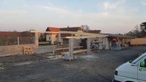 Nový přístřešek na sběrném dvoře v Mutějovicích