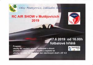 Plakát RC Air Show Mutějovice 2019