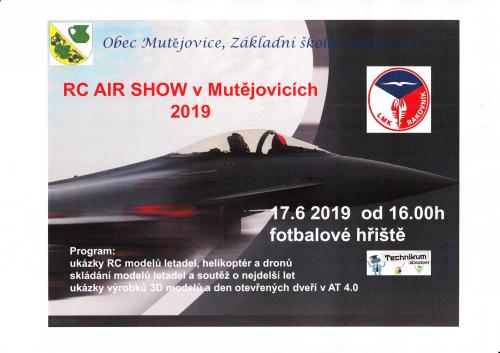 Plakát RC Air Show Mutějovice 2019