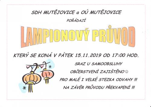 Plakát Lampionový průvod