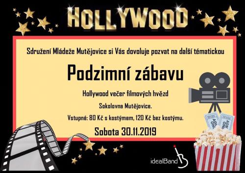 Plakát Podzimní zábava v Mutějovicích