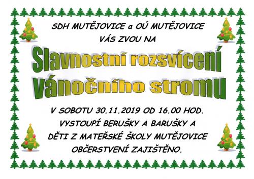Plakát VÁNOČNÍ STROM 2019