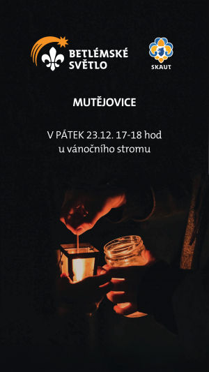 Plakát akce Betlémské světlo