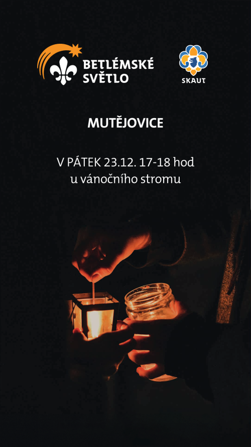 Plakát akce Betlémské světlo