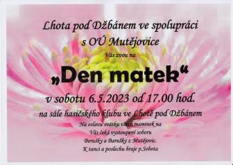 Plakát Den Matek 2023.