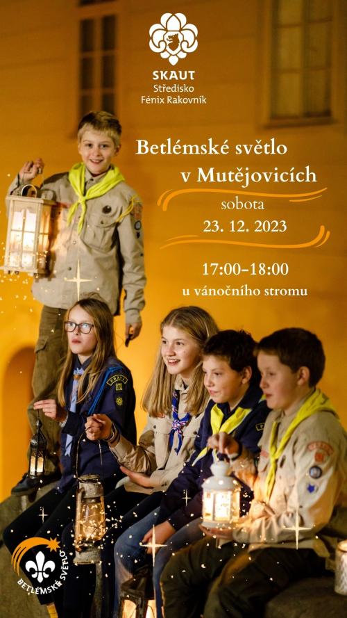 Plakát Betlémské světlo 2023