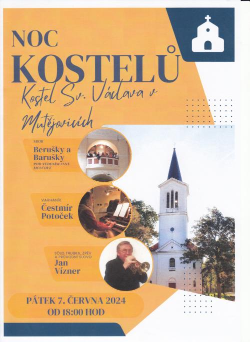 Plakát Noc kostelů 2024