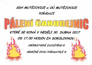 Čarodějnice plakát 2017