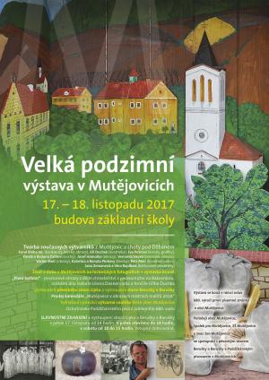 Plakát podzimní výstava v Mutějovicích