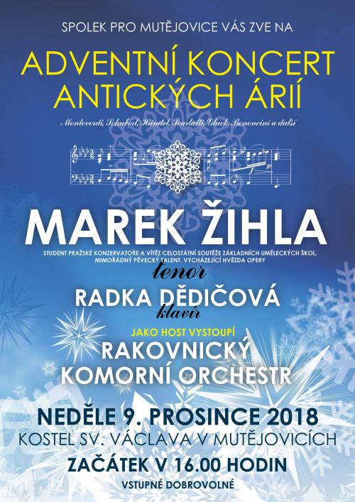 Plakát koncert Marek Žihla