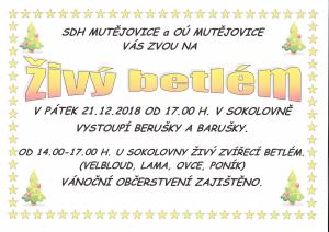 Plakát ŽIVÝ BETLÉM