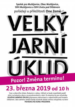 Velký jarní úklid 23.3.2019